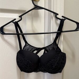 Victoria's Secret Black Lace Bra with Padded Cups
